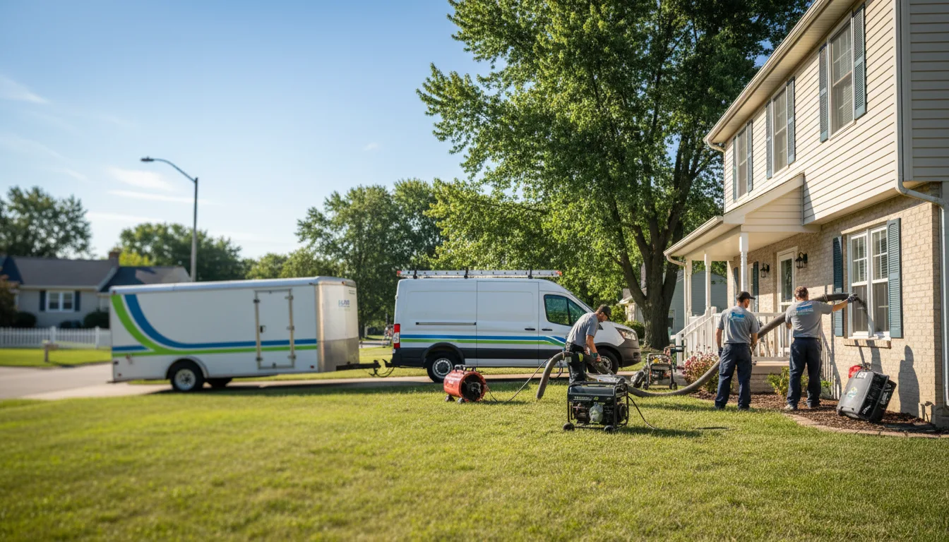 Flooded Basement Restoration And Cleanup With Repair in Powers, MI near me